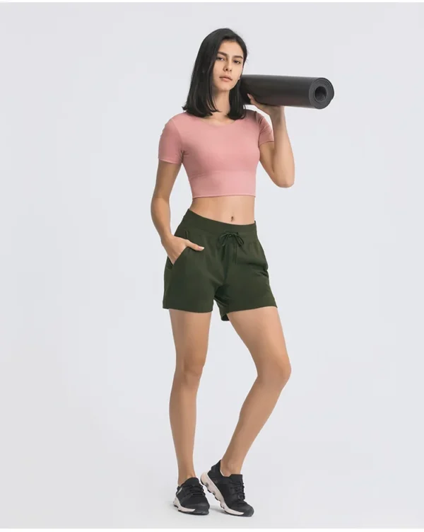 Somatic YOGA Wear Gym Womens Clothing Shorts Leggings Outdoor Jogging Yoga Fitness Sport Cycling Shorts High Waist Breathable Sportswear - Image 6